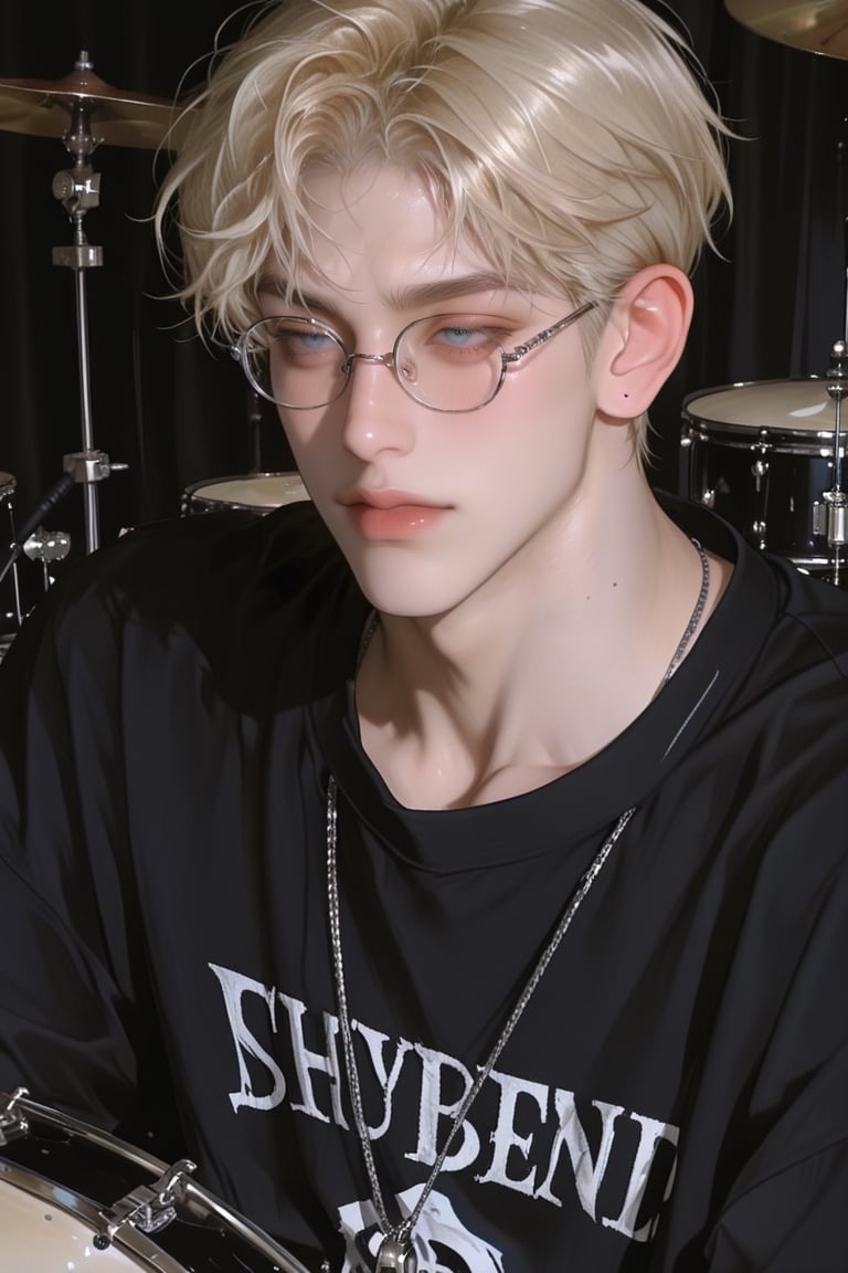 1boy,  solo,  shy blonde-haired boy with short full-golden dropcut hairstyle by user_930223533567522959 on Tensor.Art