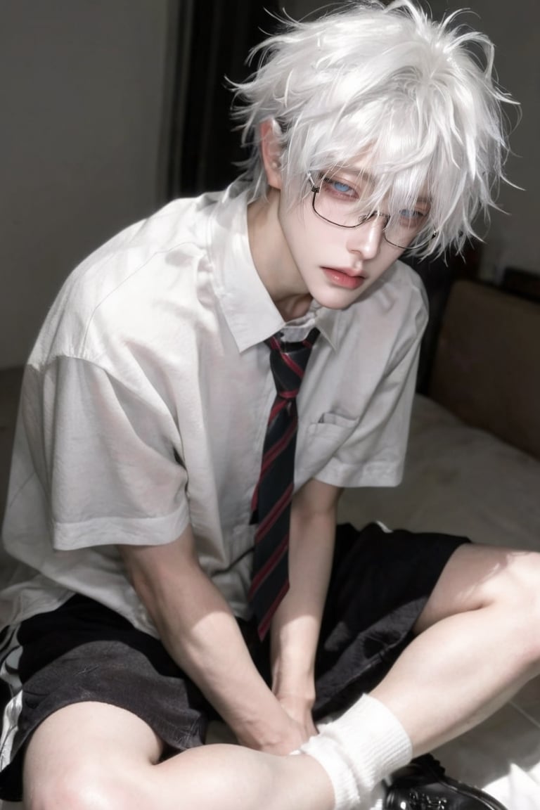 1boy,  solo,  handsome face by POMPOMPURIN on Tensor.Art