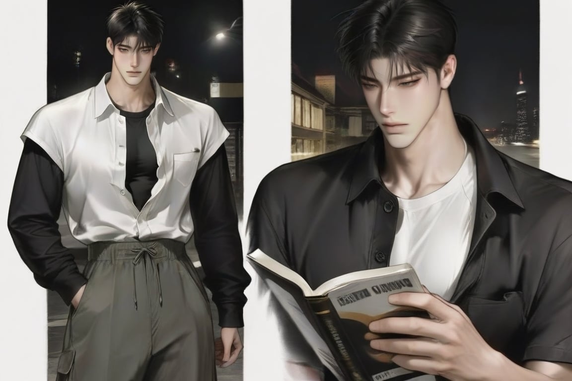 1man ,  solo ,  handsome manhwa by user_931661819330703482 on Tensor.Art