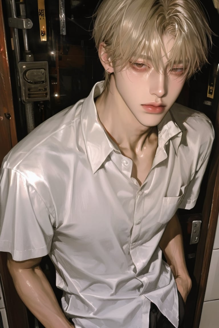 1boy,  solo,  sharp face by 토끼𓈒ྀི ⸝⸝  on Tensor.Art