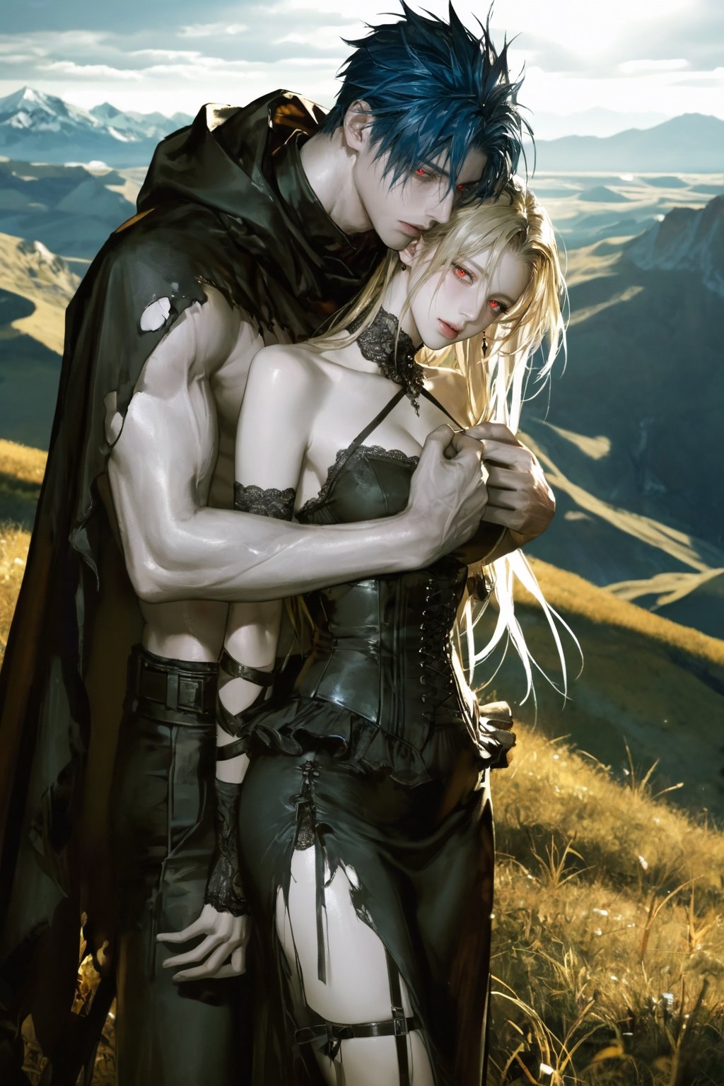 anime style,  semi-realistic anime illustration,  dramatic cinematic lighting by Soninaa on Tensor.Art