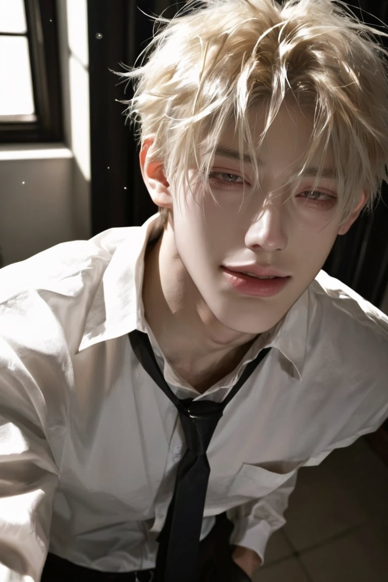 soft smirk,  parted lips,  half-closed eyes 1 boy by user_934257394769226922 on Tensor.Art