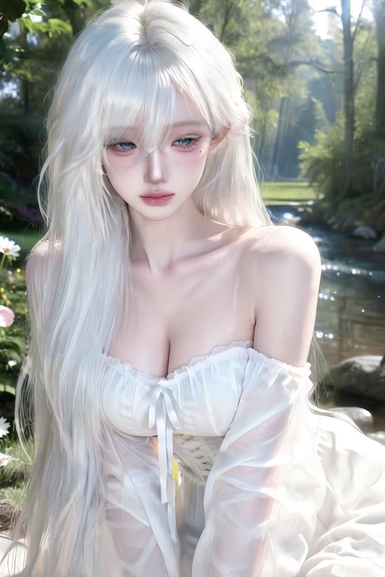 A beautiful young woman with a sweet,  gentle face,  clear complexion by Blue on Tensor.Art