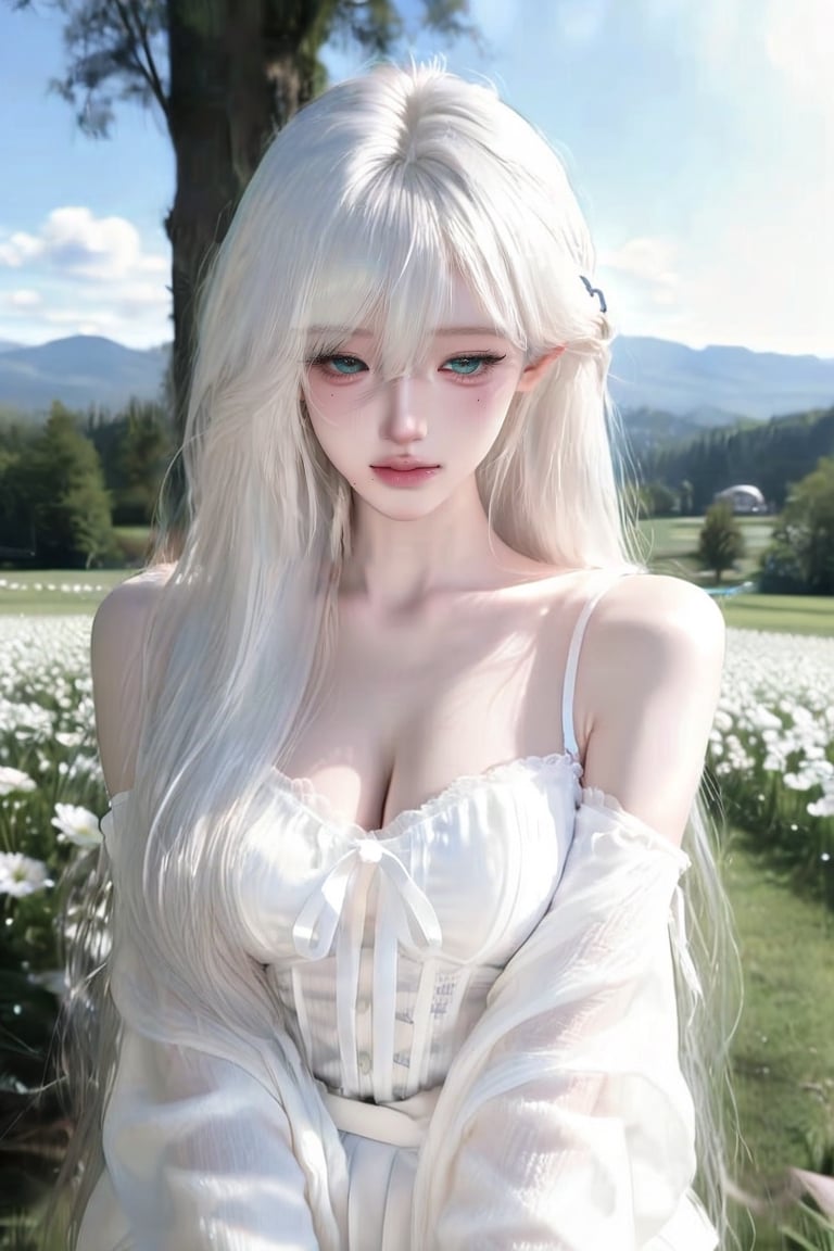 A beautiful young woman with a sweet,  gentle face,  clear complexion by Blue on Tensor.Art