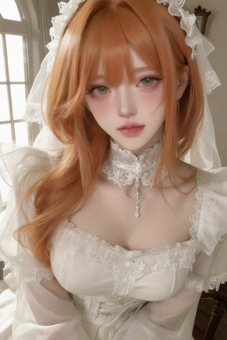(1girl),  solo woman ,  glossy ginger hair by ˗ˏˋ ☆ Mali͜͡na 𖦹 ˚ on Tensor.Art