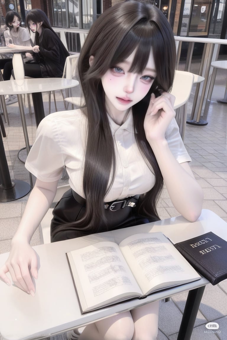 Black hair,  blue-gray eyes,  black eyelashes by user_939822717828338268 on Tensor.Art