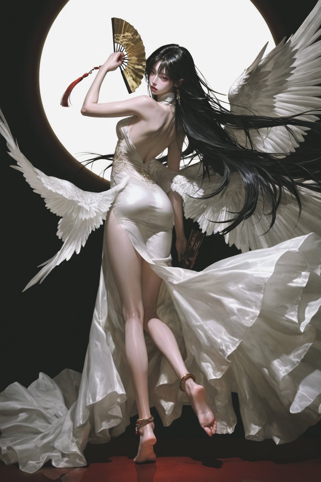 1girl,  solo,  long hair by #⃠ 𝘼𝙚𝙡𝙪𝙣𝙩𝙝𝙧𝙖𝙚 ♦ on Tensor.Art
