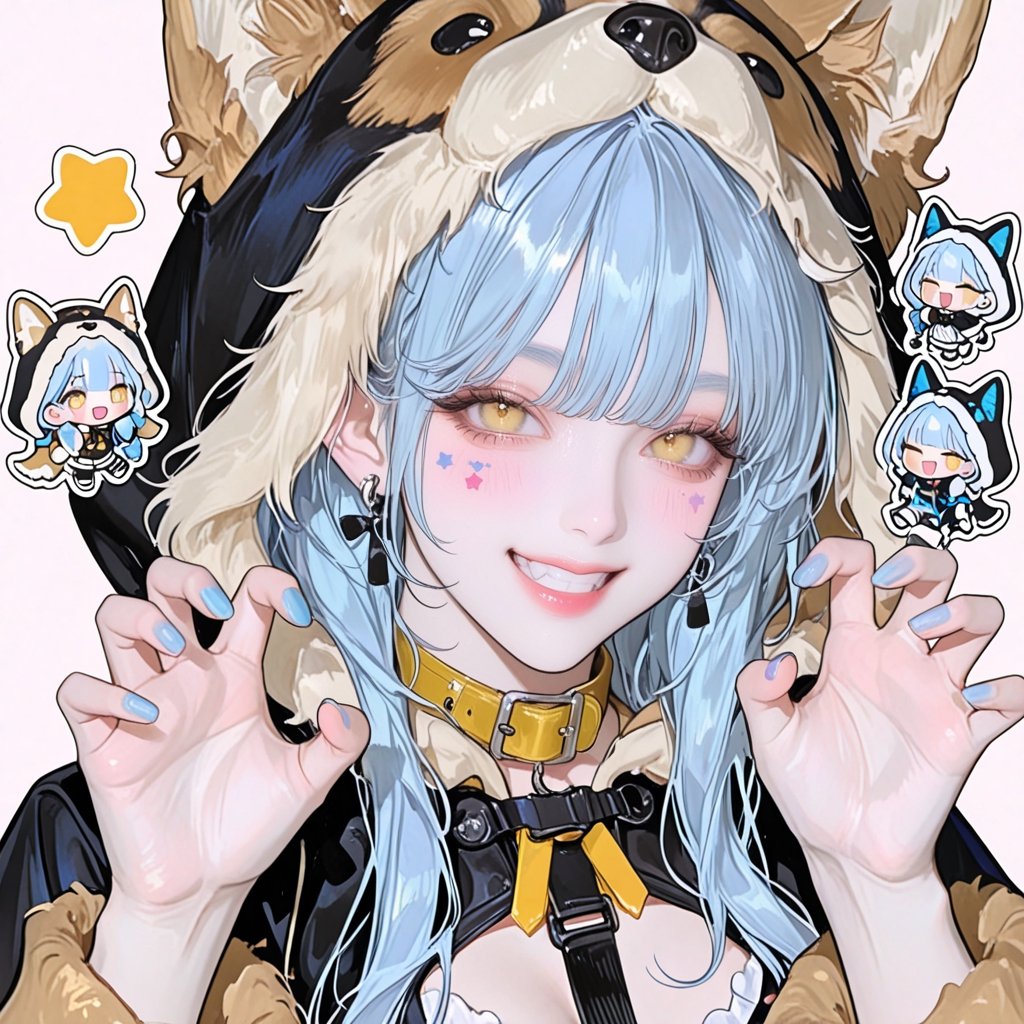1girl,  ((blue hair,  long by user_944739920658851738 on Tensor.Art