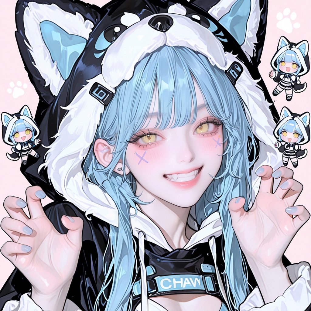 1girl,  ((blue hair,  long by user_944739920658851738 on Tensor.Art