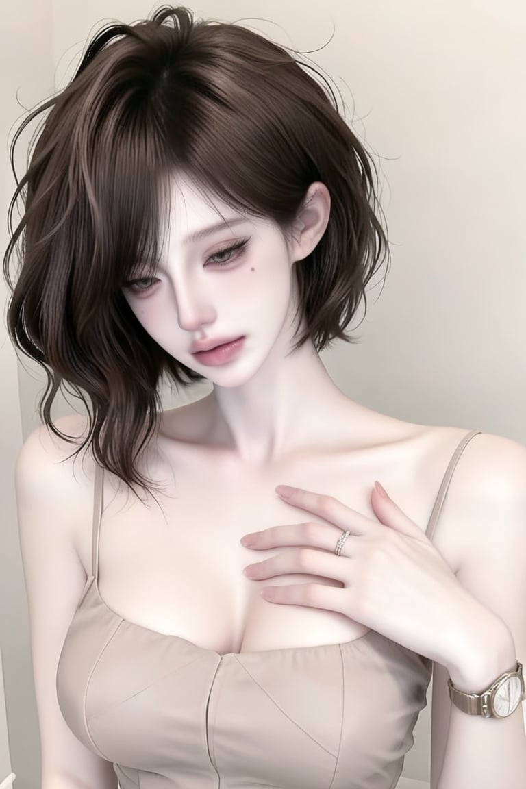 (1girl),  adult,  beautiful mature woman with dark brown hair by @soulee ♡ིྀ̥  (don’t copy) on Tensor.Art