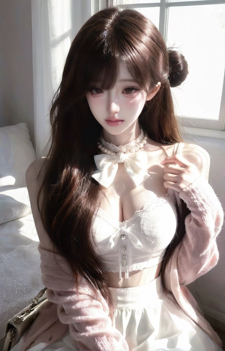 A beautiful young woman with a sweet,  mature look,  Approximately 22-24 years old with pale by user_949900852145950744 on...