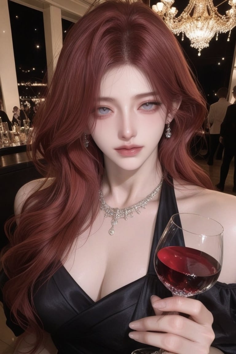 1girl,  solo,  long red hair by Mon petit on Tensor.Art