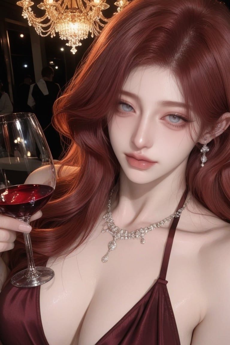 1girl,  solo,  long red hair by Mon petit on Tensor.Art