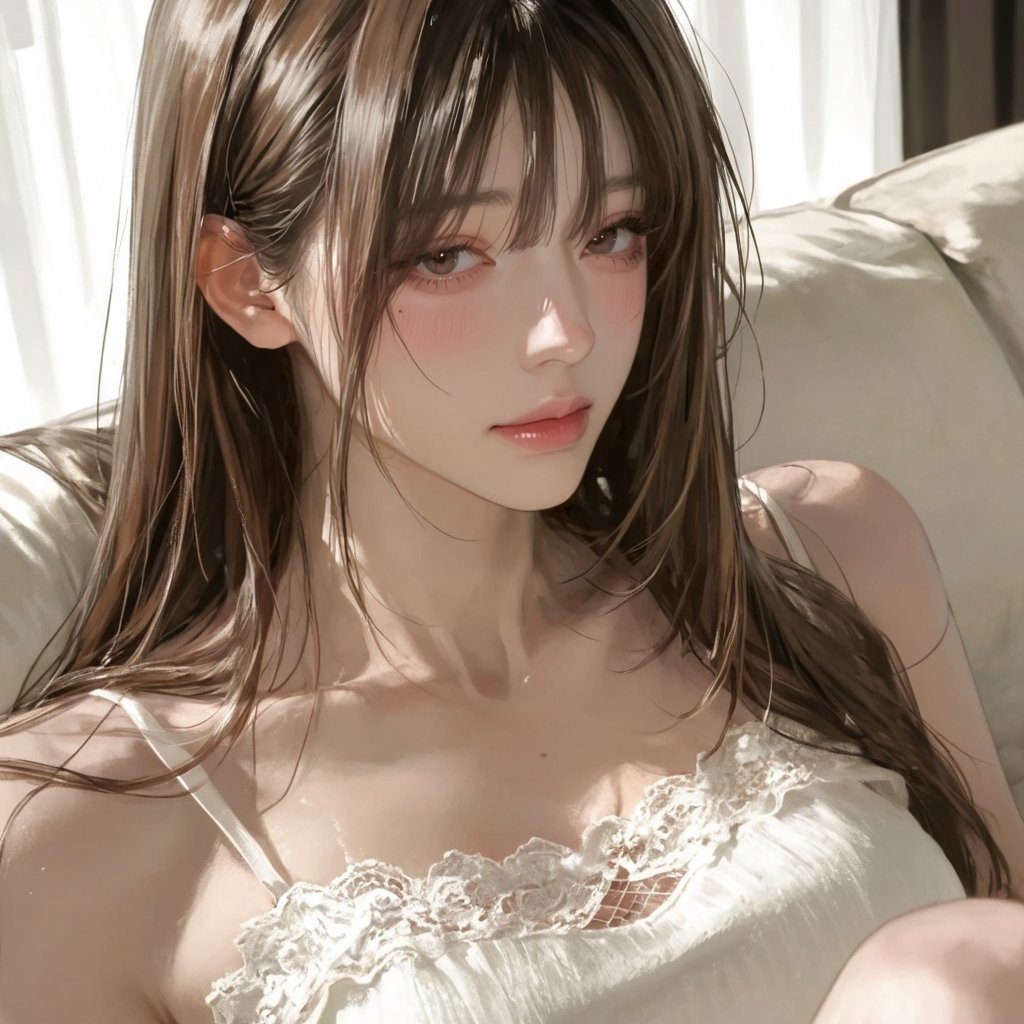 cute adult woman,  blushing,  soft and gentle beauty by bbibimbub on Tensor.Art