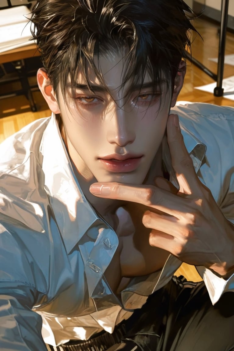 1 man,  male focus,  drama rehearsal room by K1K1☆04 on Tensor.Art