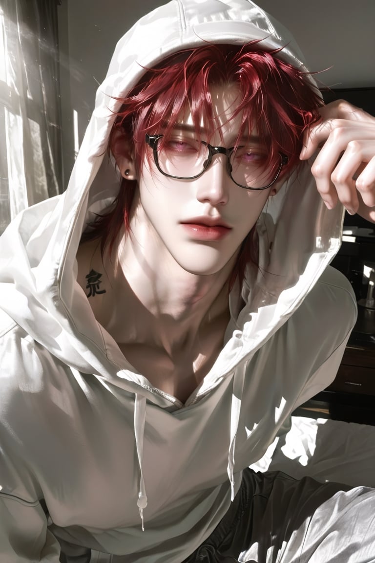 1boy,  handsome sharp-featured face,  looking straight forward perfectly by แมวส้ม😾 on Tensor.Art