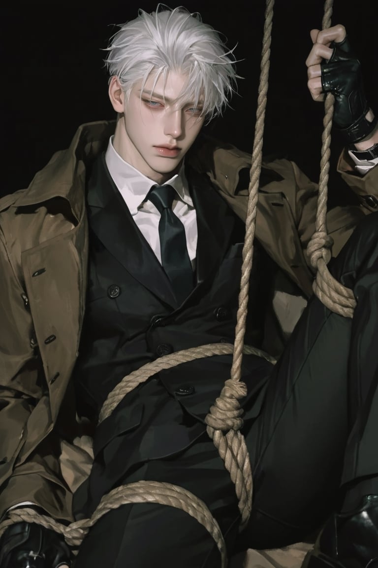1 boy,  solo,  blue eyes by Avdूाीू. on Tensor.Art