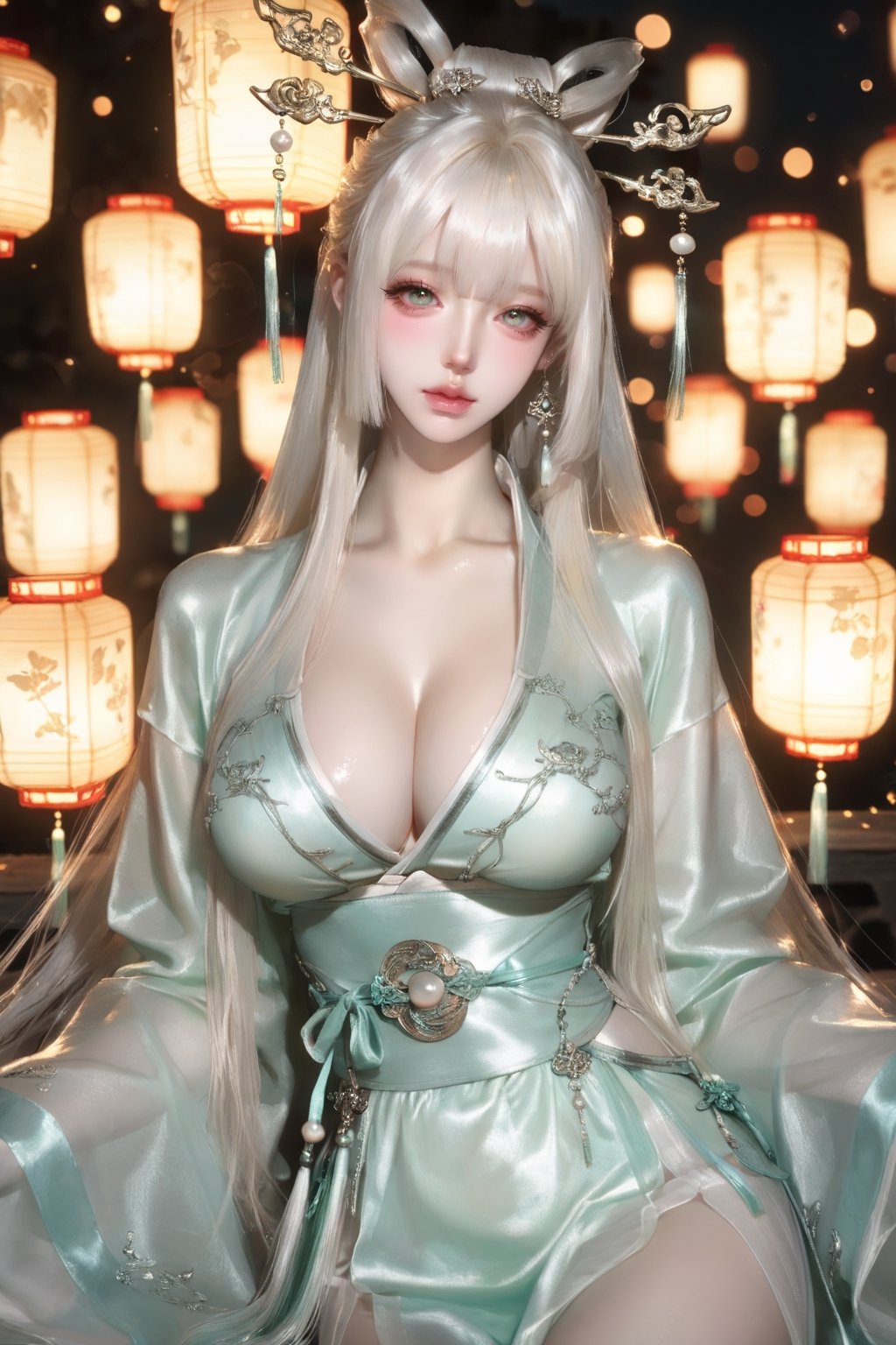 A girl,  fair-skinned,  with a lovely by Thuyiz on Tensor.Art