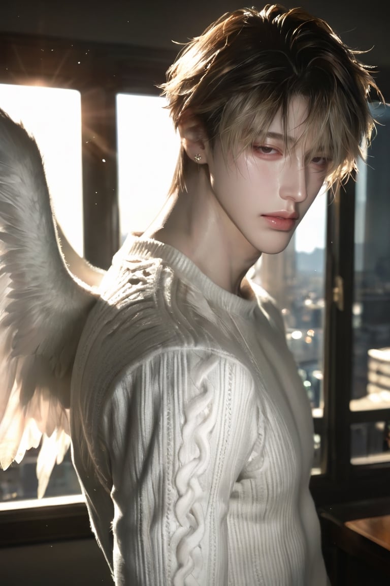 1 boy,  solo,  (((dark brown eyes))) by I'm ok on Tensor.Art