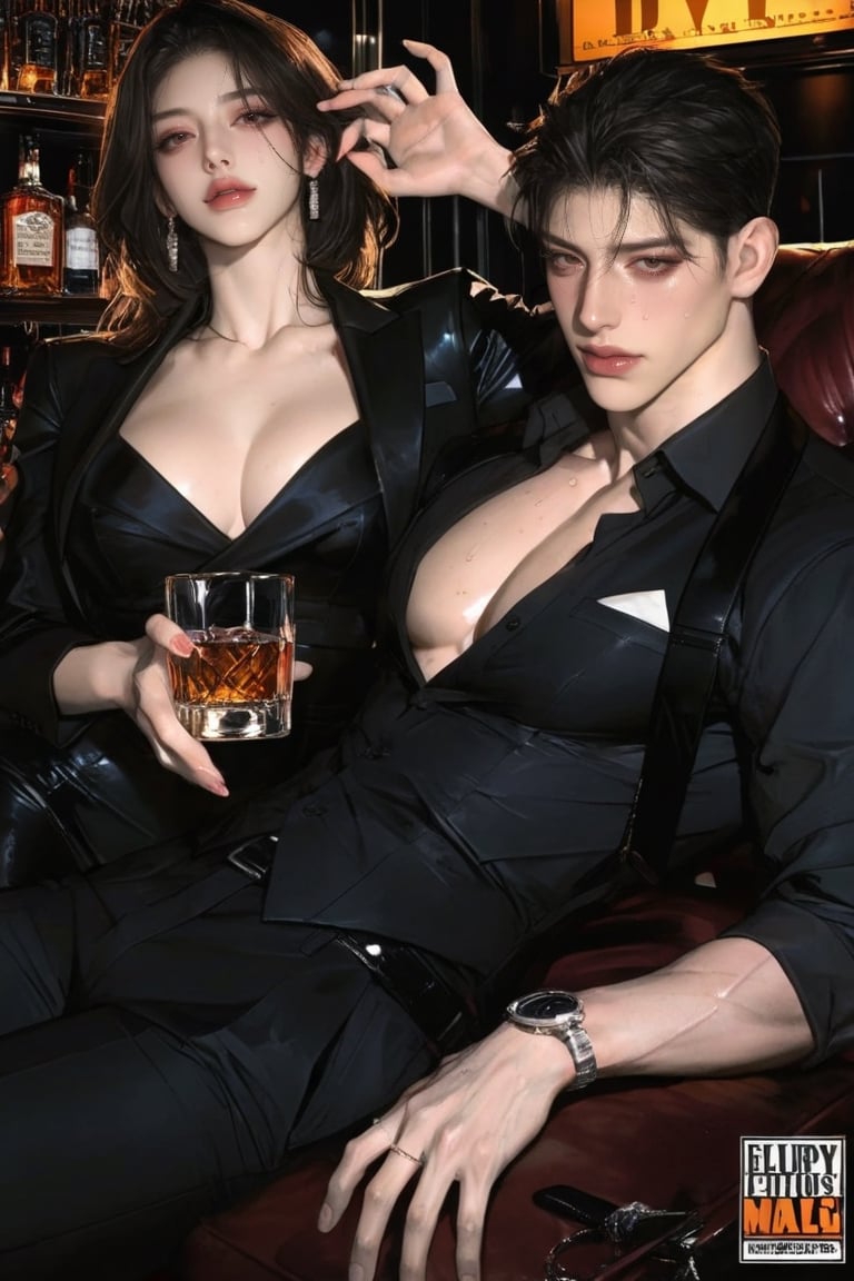 1 man,  3 women,  persian man by Naver🥀🌙 on Tensor.Art