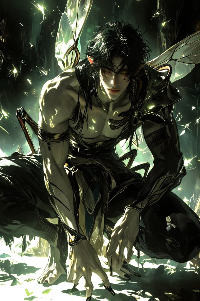 dark fantasy,  insect humanoid aesthetic,  cinematic atmosphere by Cailonma  on Tensor.Art