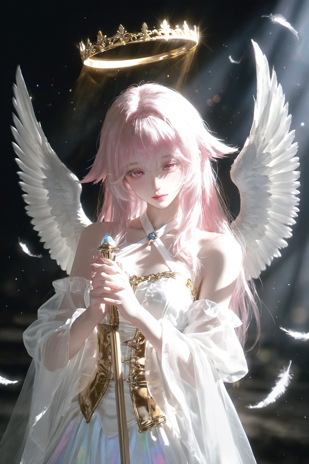 ((wing ear ,  wing head )) (((Pink hair highlights))) 1girl,  beautiful young woman by user_993005861188174337 on Tensor.Art