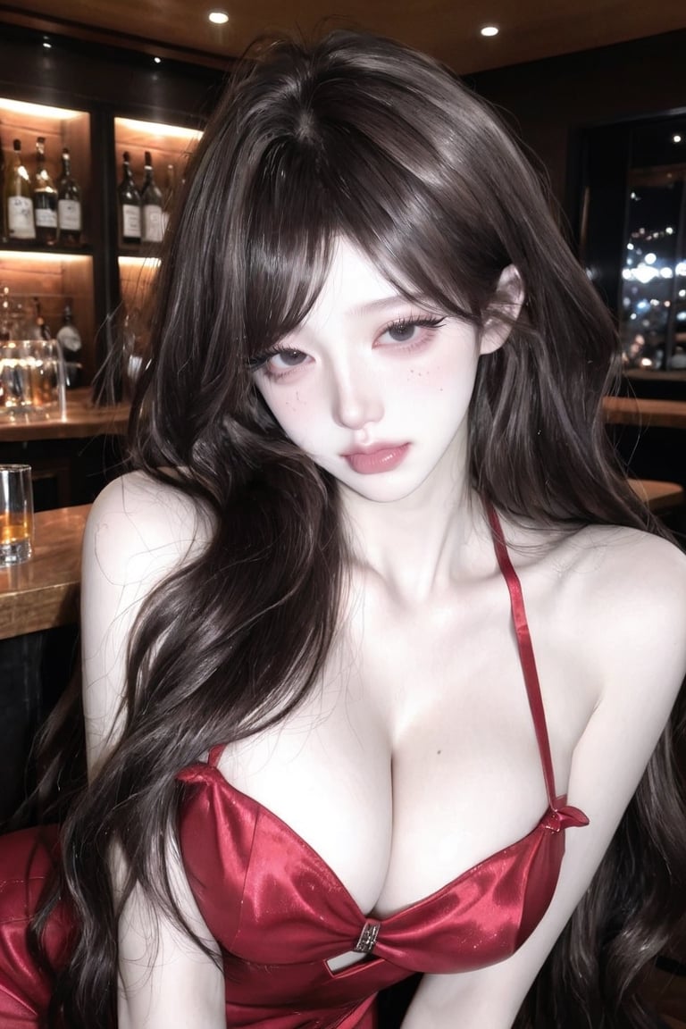 (1 girl),  adult,  beautiful mature woman with dark brown hair by Cha22V22 on Tensor.Art