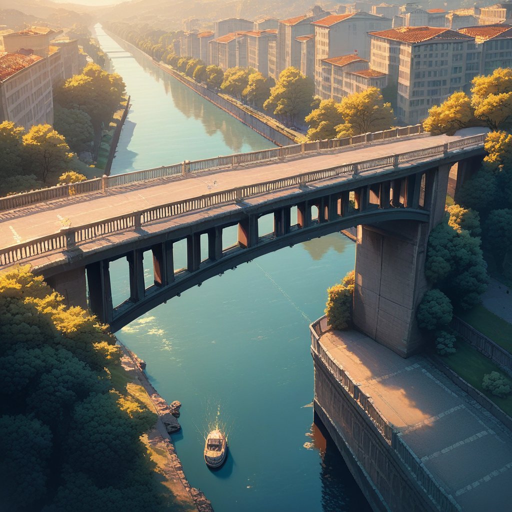 score_9, score_8_up, score_7_up, source_anime, rating_safe, CandiBRIDGE, bridge focus, from above, negative space