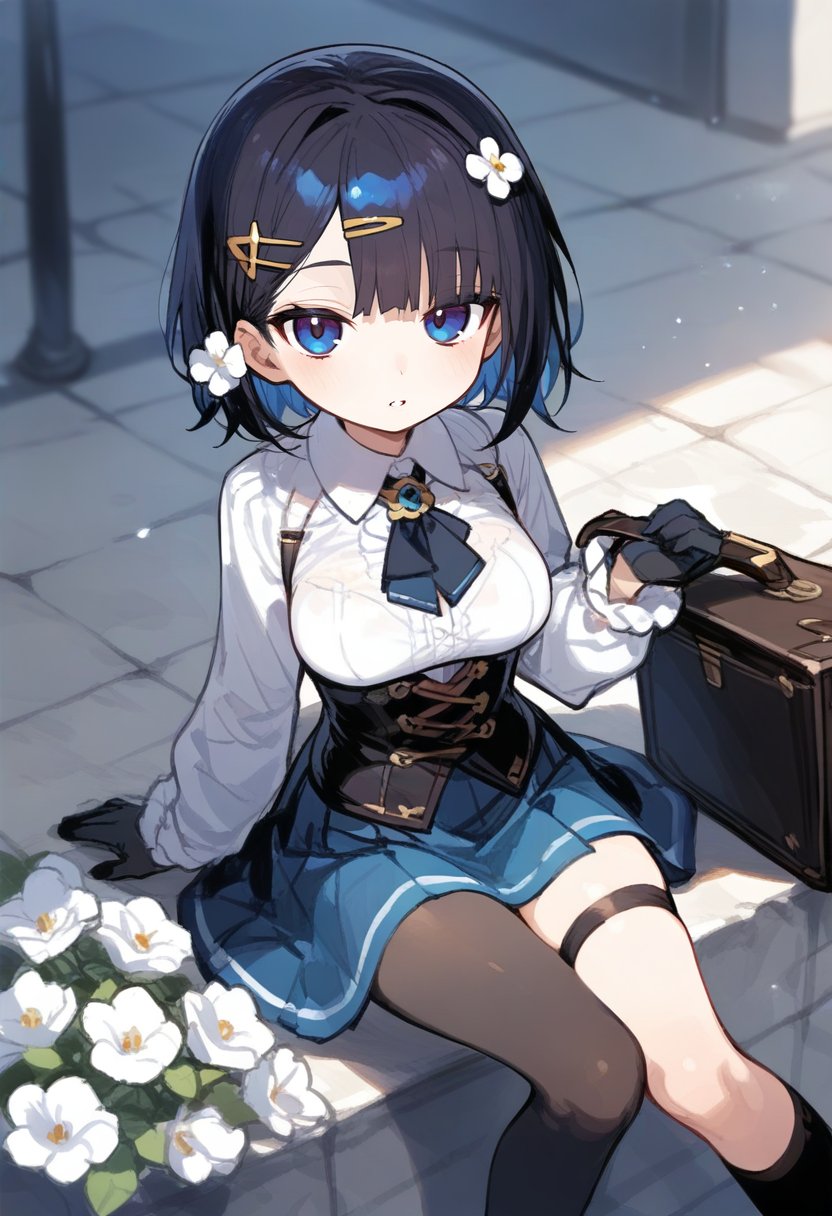 1girl,  solo,  gloves by silvermoong on Tensor.Art