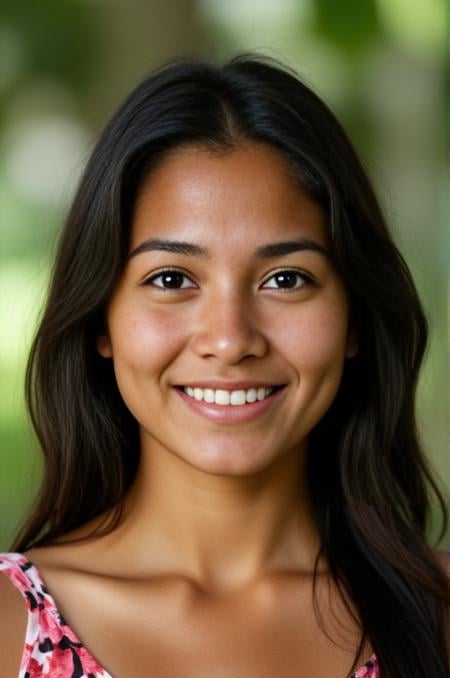 portrait photo of a hawaiian young woman, 20yo,  <lora:cultures_v2_flux:1> 