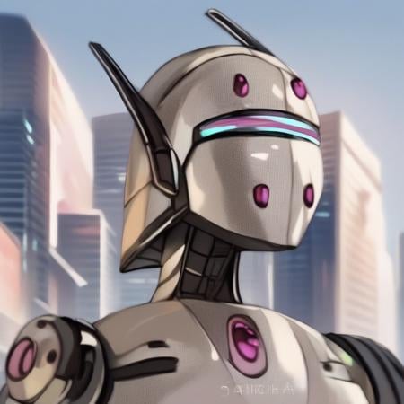 (Xagentx:1.0),( score_9, score_8_up, score_7_up:1.0),robot portrait, in futuristic city