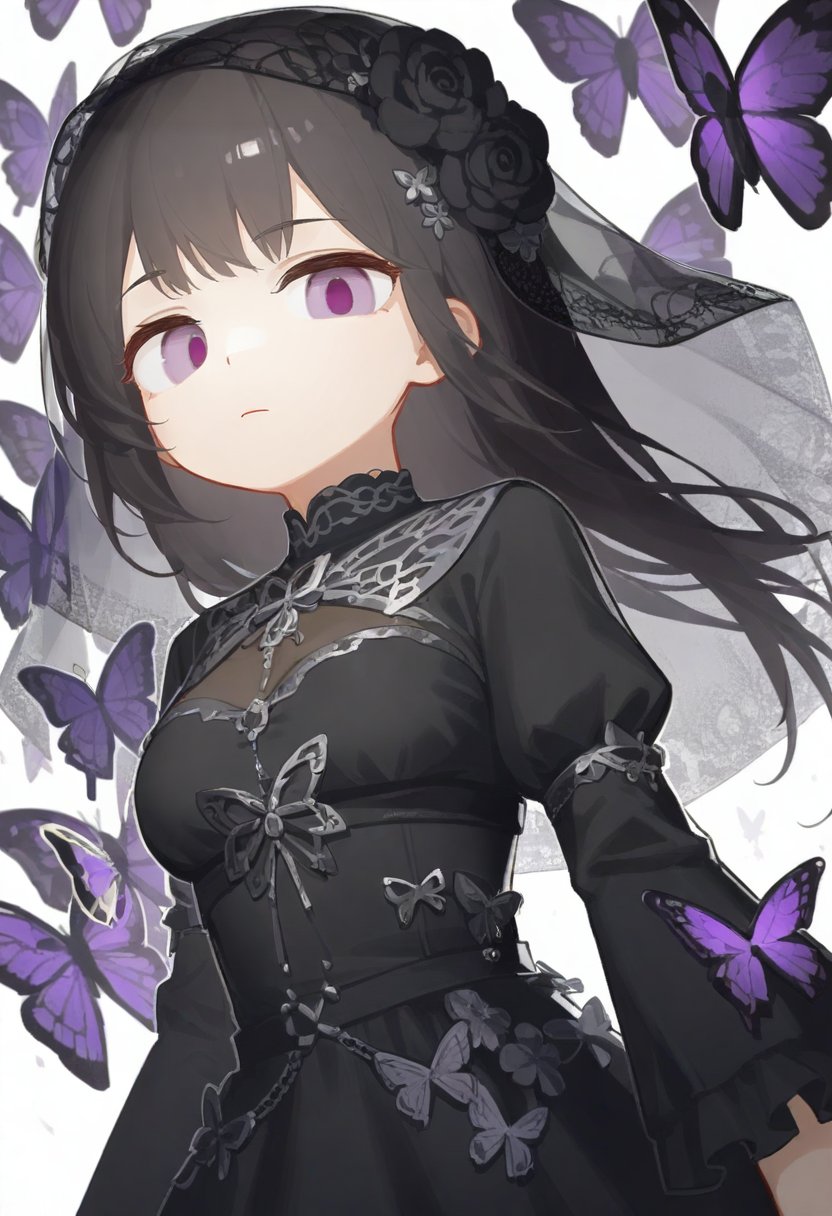 1girl,  butterfly,  bug by silvermoong on Tensor.Art