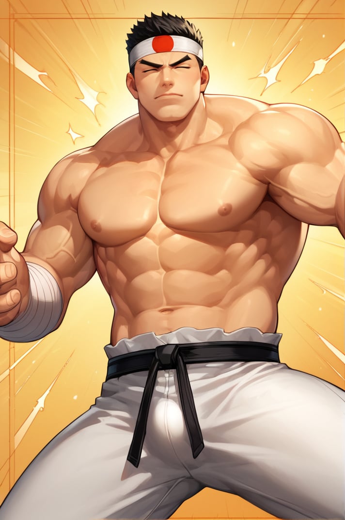 Daimon_KOF,  solo,  short hair by BoiAiZ on Tensor.Art