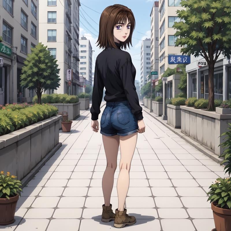 outdoors,  solo,  KyokoIwase by Ttan on Tensor.Art