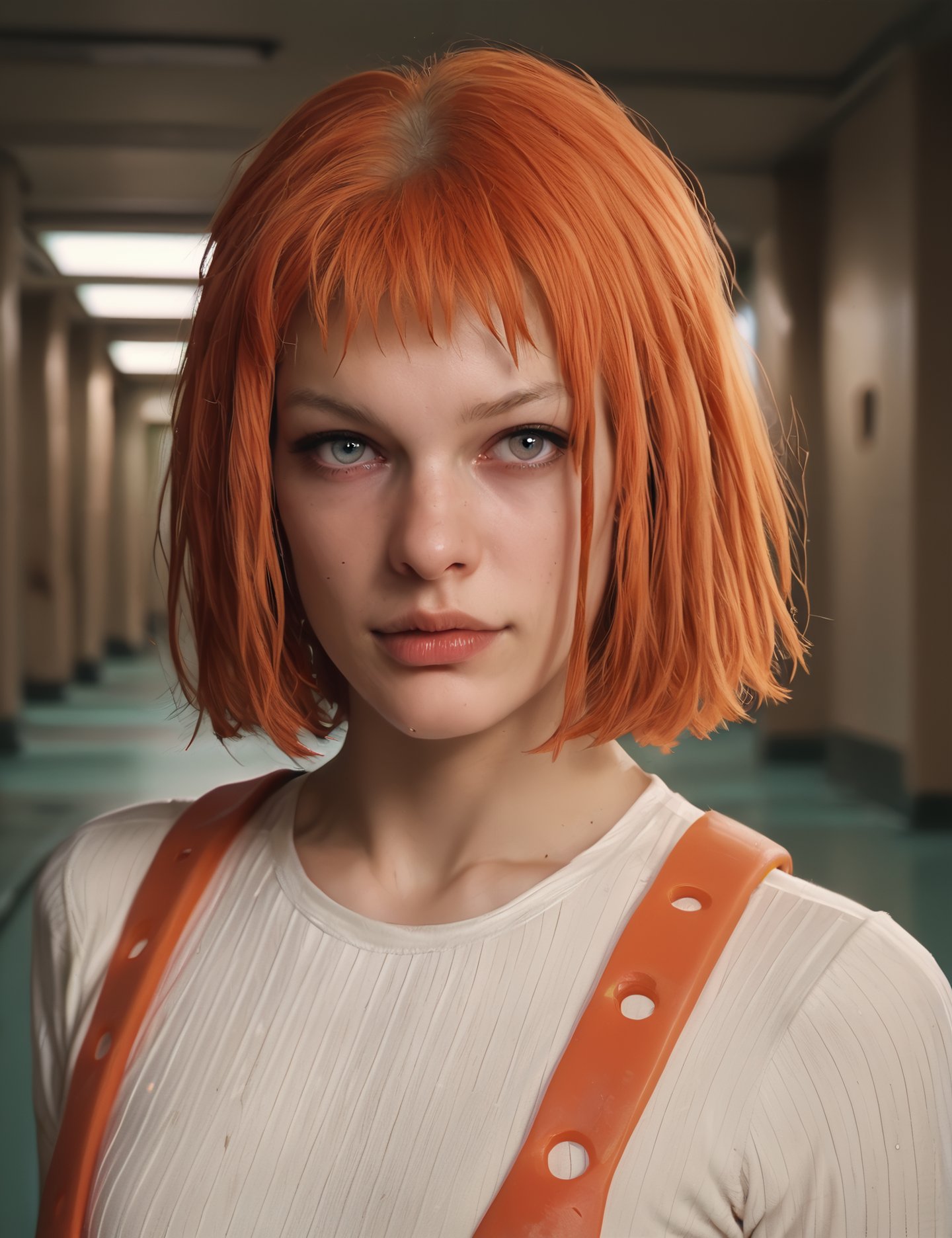 1girl,  solo leeloo dallas,  portrait by BlodingEyes on Tensor.Art
