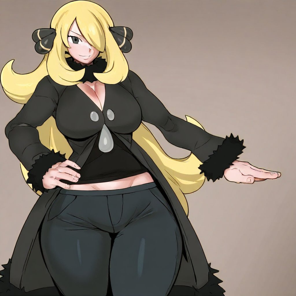 1girl,  solo,  Cynthia (pokemon) by Idkanymore50 on Tensor.Art