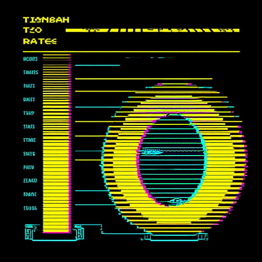 and "Rate" from 0 to 127., given its pixelated, represented by a tall, characteristic of early computer graphics., and surrounding eye area., and yellow, This image is a digital graphic design featuring a table of contents for a document or presentation