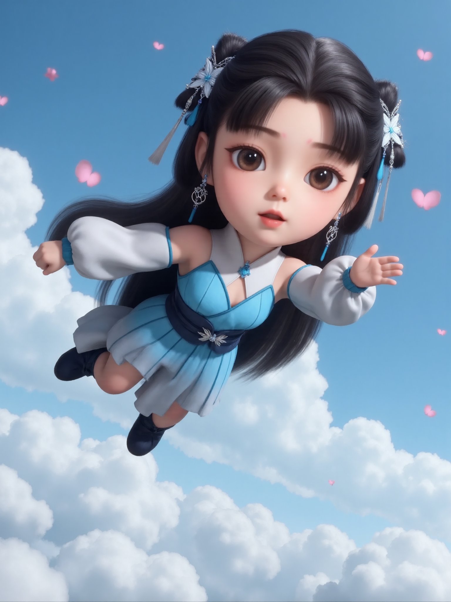 XIAOLINGE,Flying in the sky