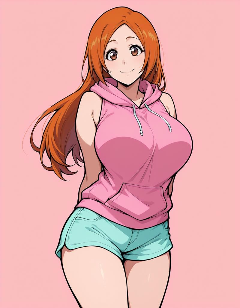 0rihime,  long hair,  orange hair by Ttan on Tensor.Art