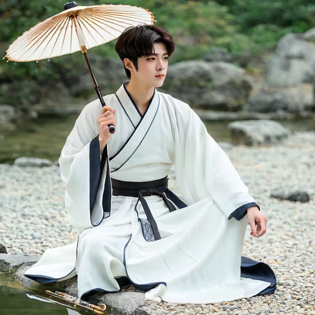 white,  hanfu,  greek model by miaomiao on Tensor.Art