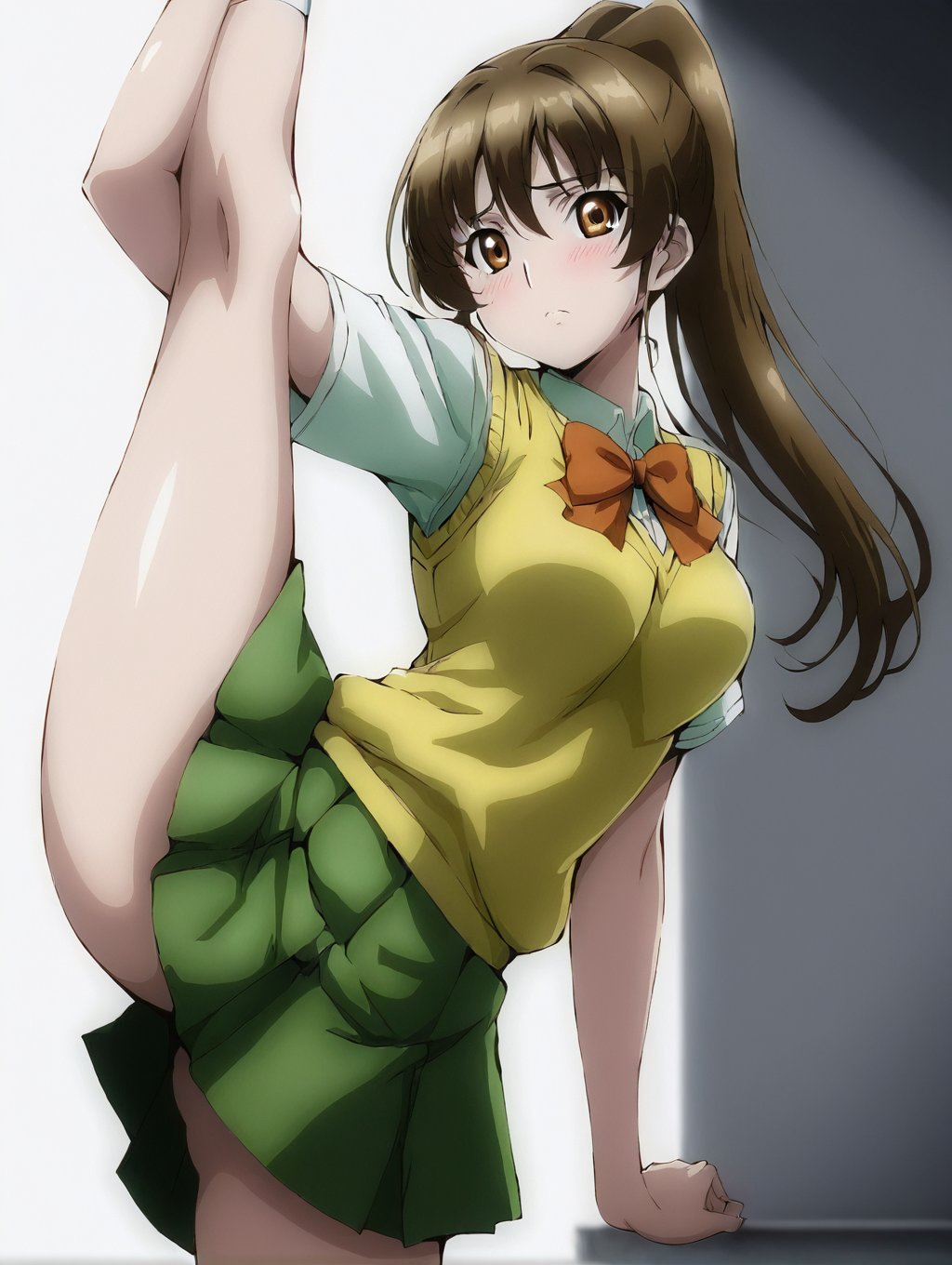 sunohara shizuka,  1girl,  school uniform by Stigma Head on Tensor.Art