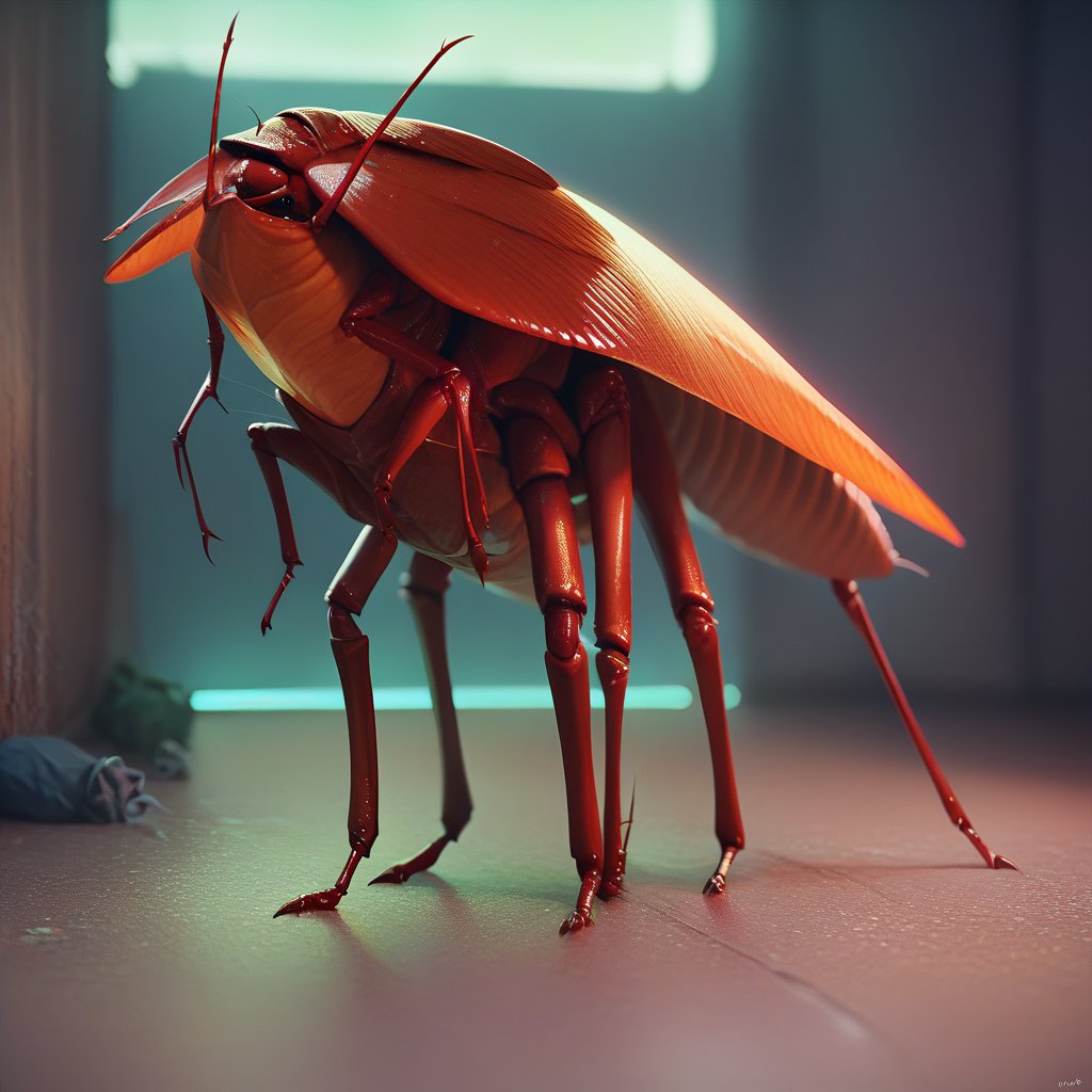 score_9, score_8_up, score_7_up, 2.5d ,   cockroach, radioactive, radroach, insect , bug, in an abandoned city <lora:radraoachv3-000035:1>