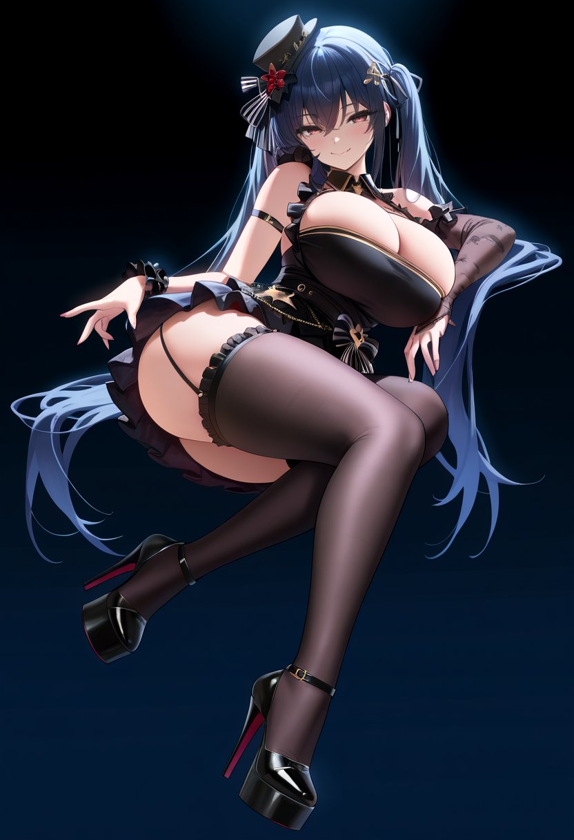 masterpiece,  best quality,  black idol dress by miaomiao on Tensor.Art