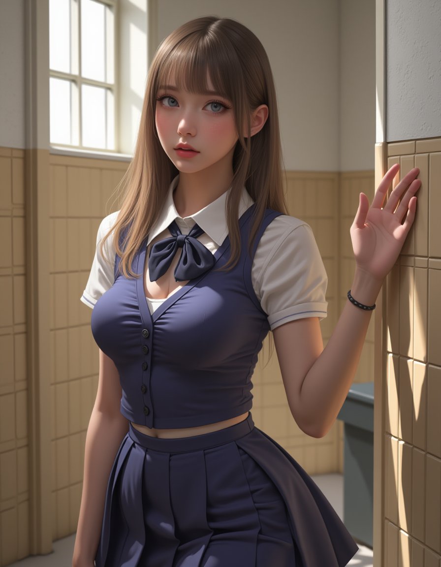 Sexy Suchkgirl in school uniform