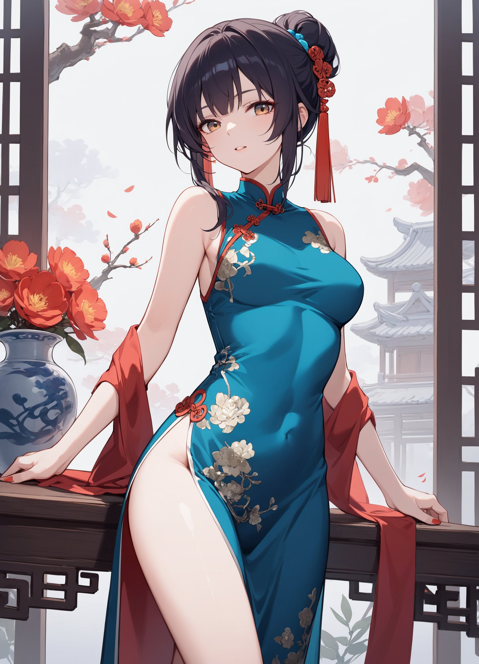 lady,chinese dress,cool & sexy