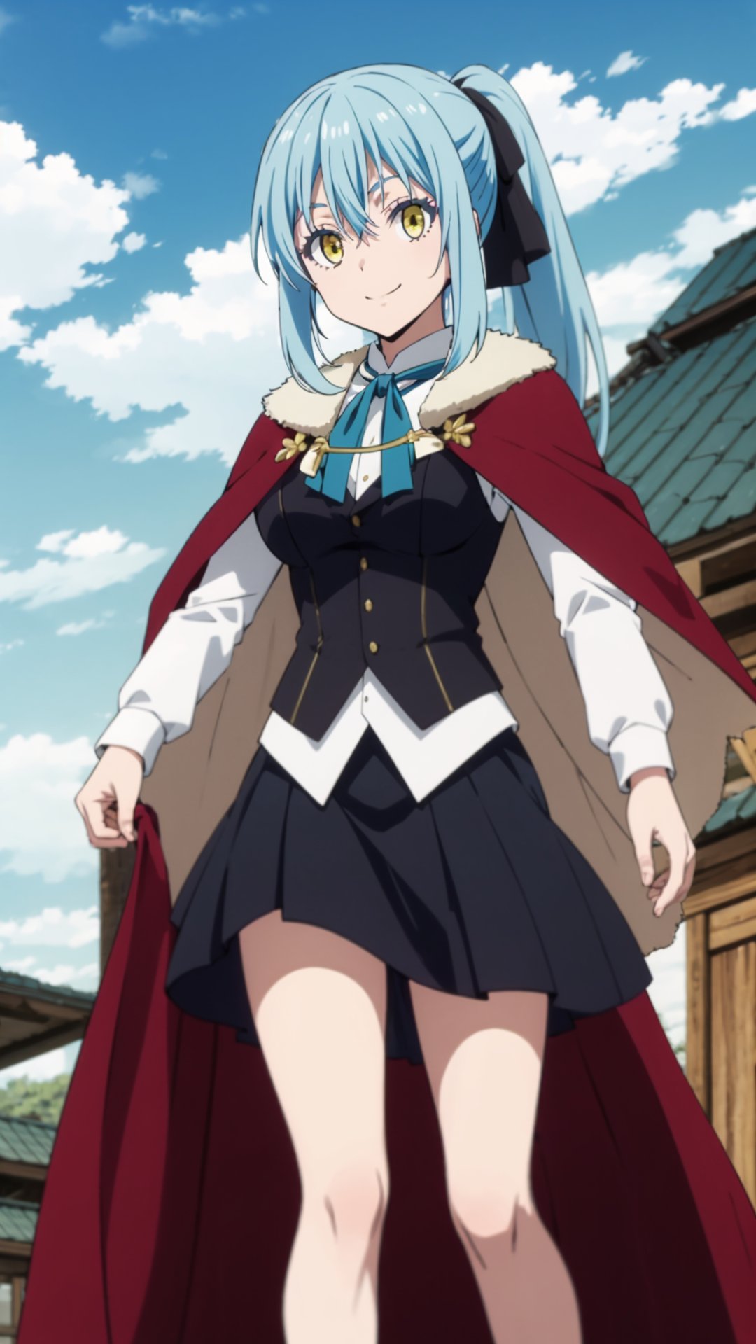 rimuru tempest,  smile,  blue hair by sh29923 on Tensor.Art