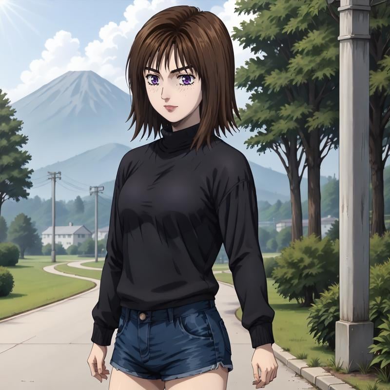 outdoors,  solo,  KyokoIwase by Ttan on Tensor.Art