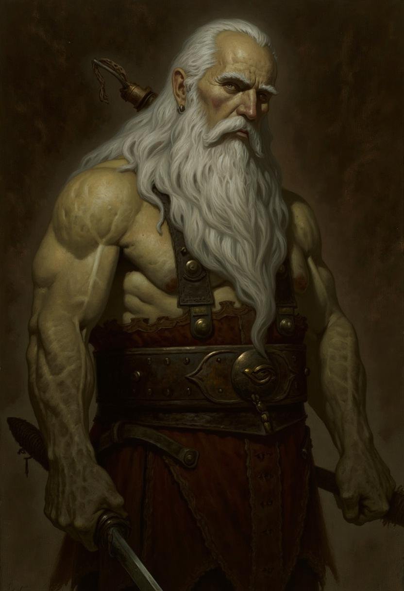 A closeup view of an atmospheric and powerful dark fantasy,  natural organic and impressionist classical-style painting of...