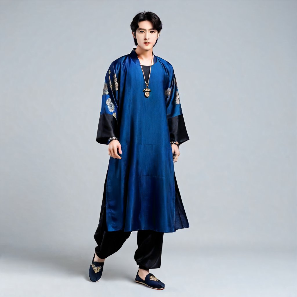 blue hanfu,  hanfu,  solo by miaomiao on Tensor.Art