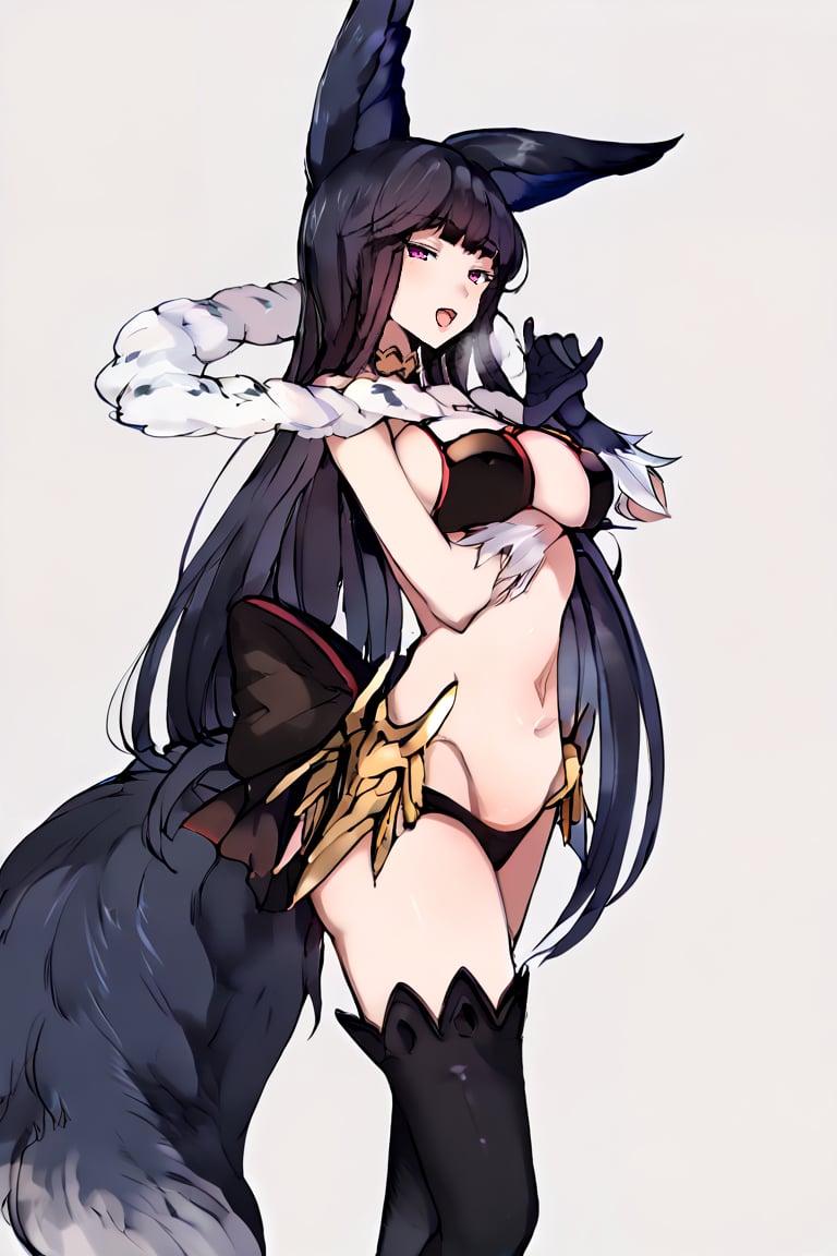 Score_9, Score_8_up, Score_7_up, Score_6_up, masterpiece, best quality,
Yuel
Yuel2
1girl
solo
standing
yuel \(granblue fantasy\)

,Granblue Fantasy Style ,erune,Animal ears,(black gloves:1.4),thighhighs,navel,very long hair,toeless legwear,Break,Black tail,golden choker,fox tail,tal, break,fox tail,very wide tail,good_hands,medium breast,BREAK,trmcstyle, forsaken eyes,terasu_mc, style